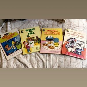 Vintage Sesame Street Books from 1980s